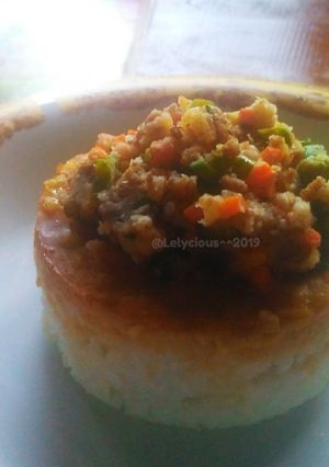 Foto resep Nasi Tim Isi Telur Ragout