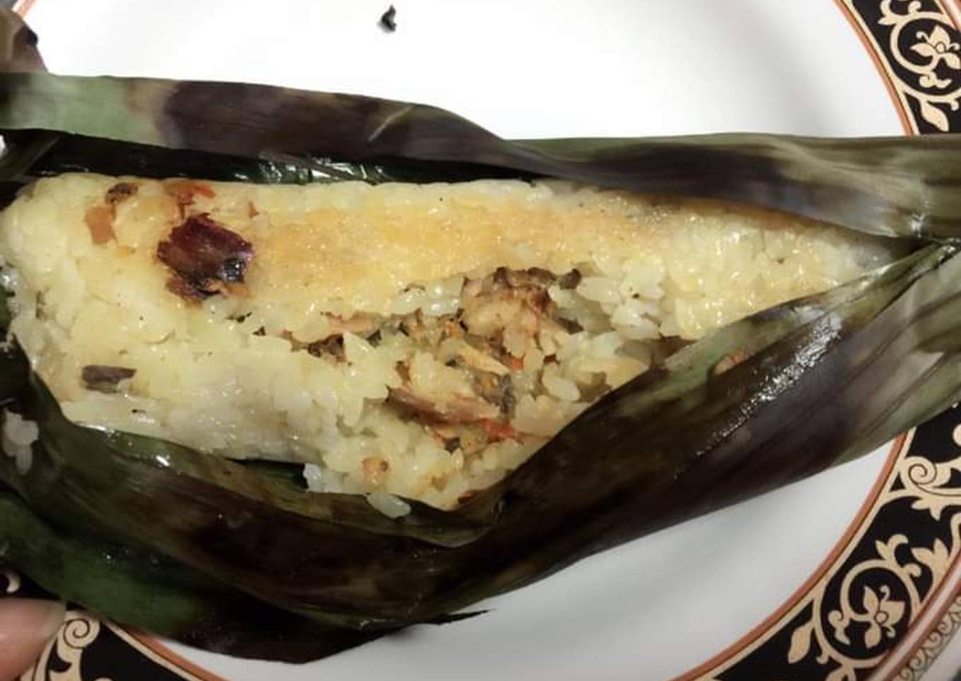 Nasi bakar tongkol suwir