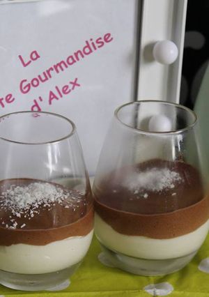 Une photo de Verrine coco chocolat