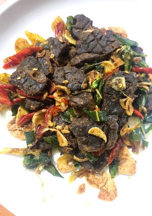 Foto resep Paru garing goreng pedas 😋
