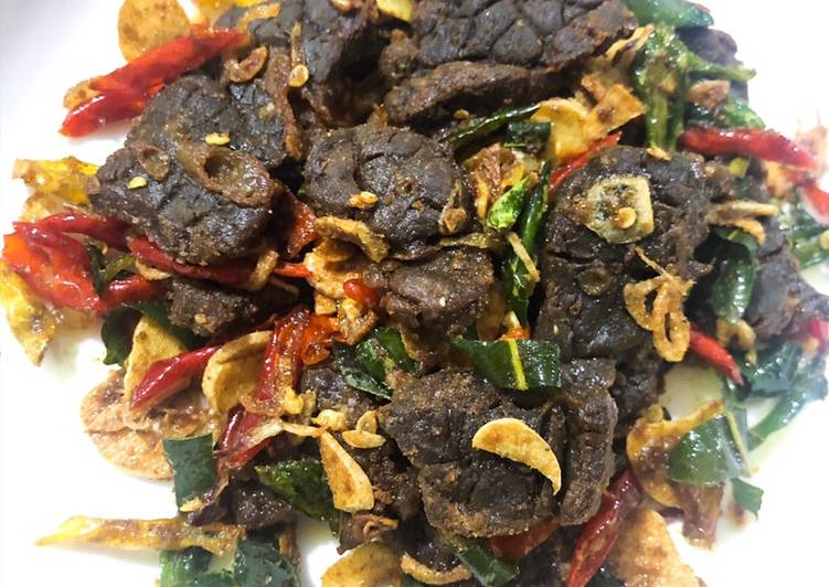 Proses memasak Paru garing goreng pedas 😋 Anti Gagal