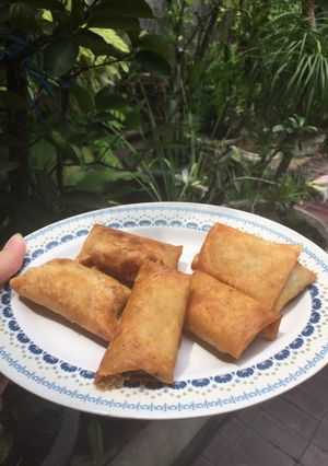 Foto resep Lumpia kampung (isi tahu dan ebi)