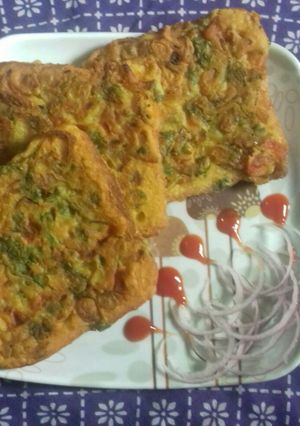 A picture of Besan toast.