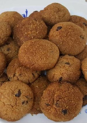صورة لوصفة كوكيز الشوفان المقرمش بحبات الشكولا هيرشيز 😋😋😋