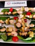 My BBQ Skewered Prawns fruit & Veg 😍