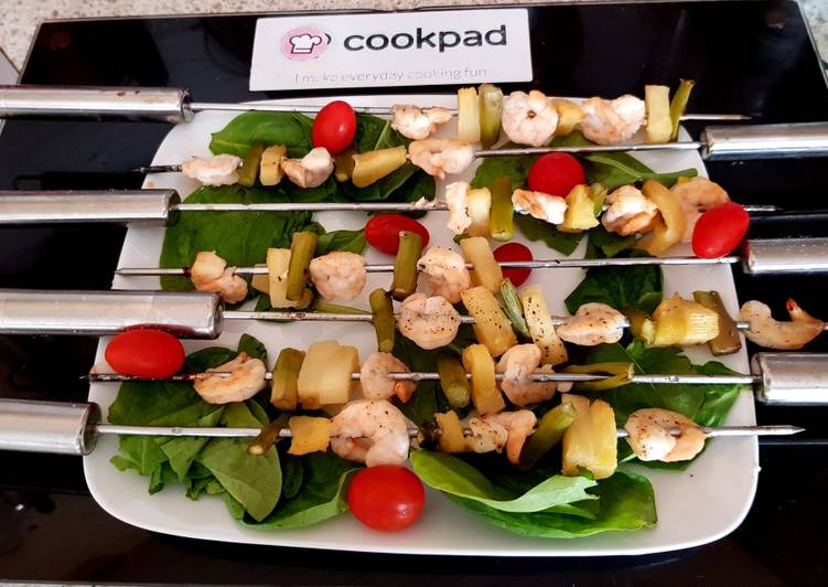 Easiest Way to Cook Yummy My BBQ Skewered Prawns fruit & Veg π Easiest Way to Cook Yummy My BBQ Skewered Prawns fruit & Veg π