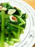 Favorite Way to Eat Komatsuna: Garlic Salt Stir-Fry