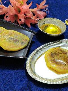 A picture of Apple, Banana Puran Poli.