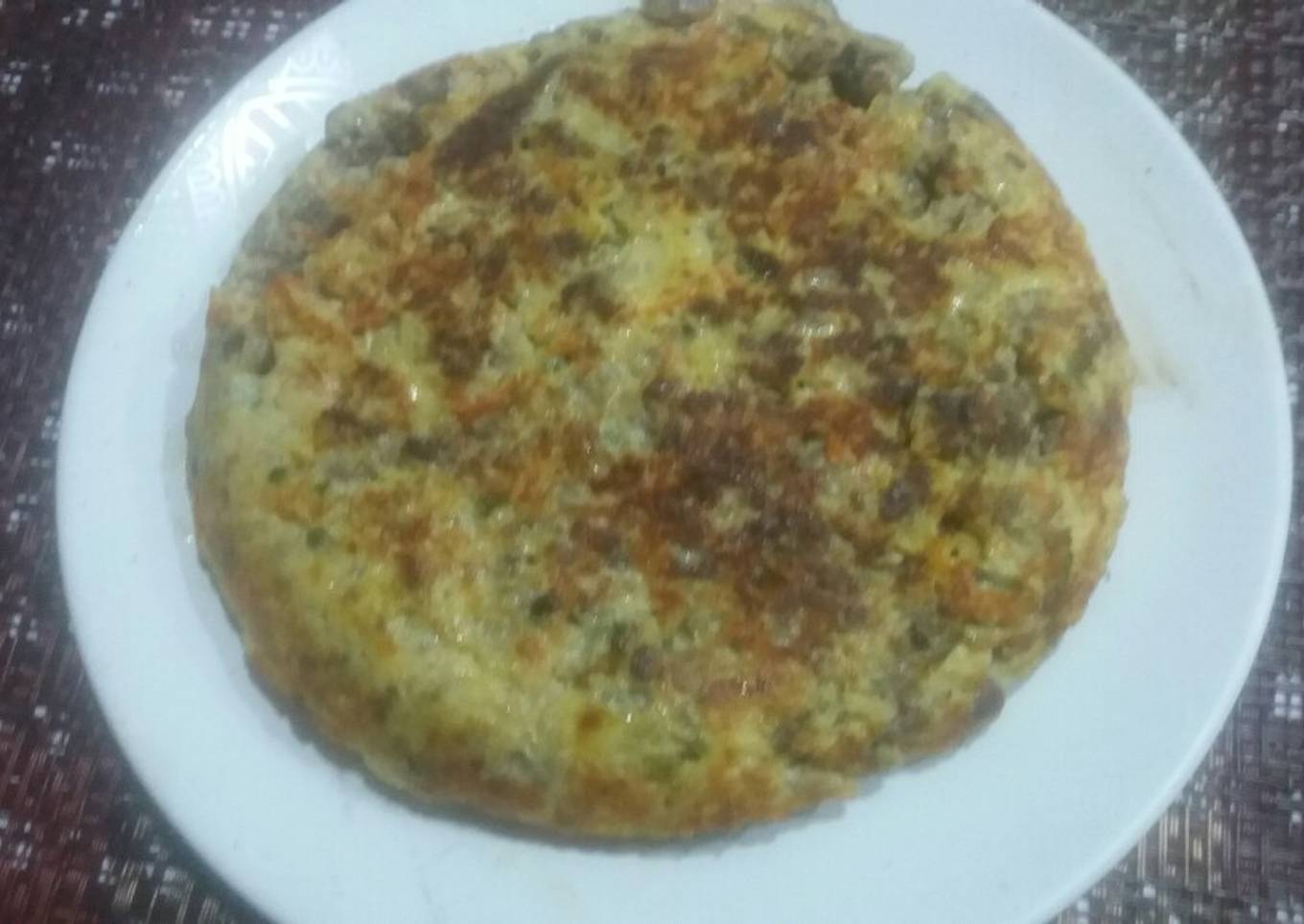 Tortilla de carne picada!