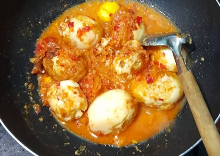 Resep Terbaik Balado bodo eggs Ala Warteg