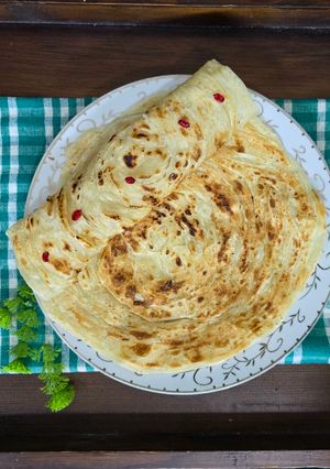 عکسی از دستور پراته ملیباری 🇮🇳 malabar paratha
