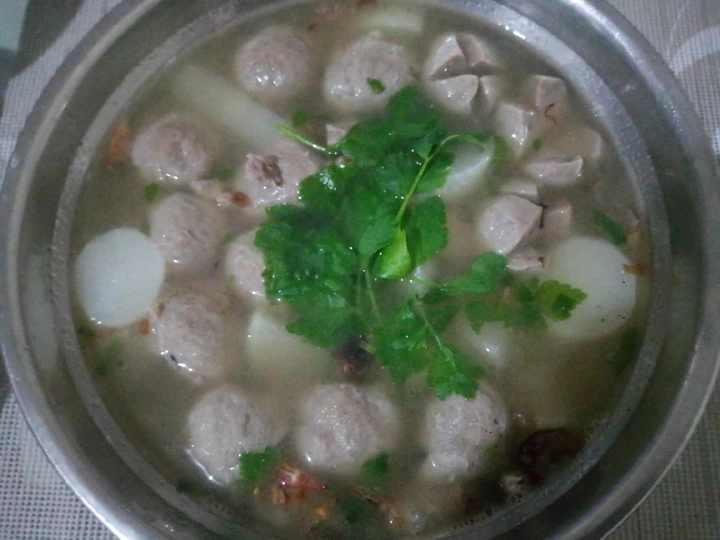 Langkah Gampang Membuat Resep Sup lobak baso /iga sapi Anti Ribet, Menggugah Selera