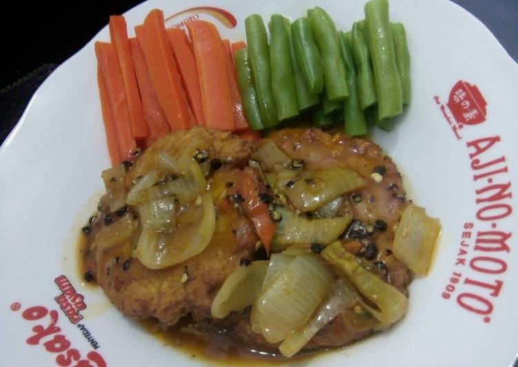 Steak Tempe Saus Lada Hitam