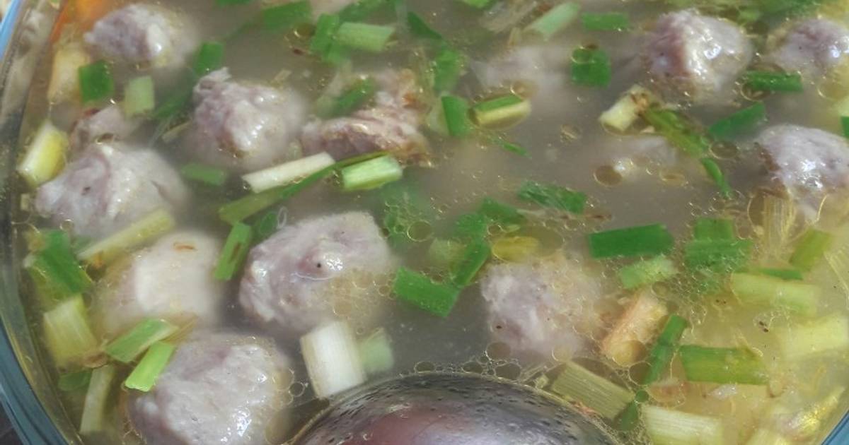 Resep Sup Bakso Simple Kuah Bening Oleh Afridatul Luailiyah Maziya