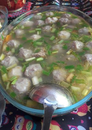 Foto resep Sup bakso simple kuah bening