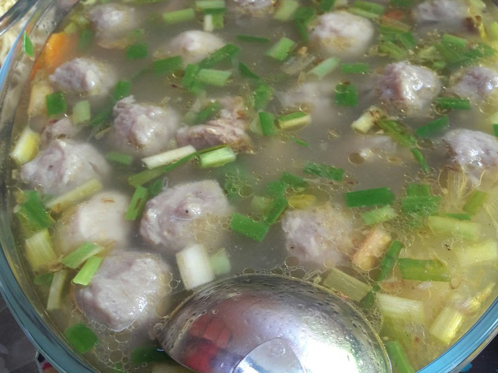 Cara Gampang Membuat Sup bakso simple kuah bening Anti Gagal