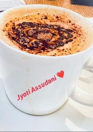 A picture of Hot chocolate drink 🥰😋🍻.
