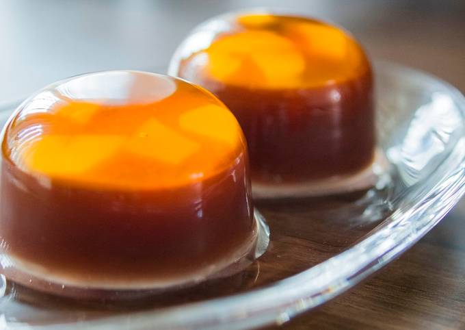 Simple Way to Make Perfect Caramel &#39;&#39;MIZU-YOKAN&#39;&#39;(Smooth and Sweet azuki Bean Jelly / Red Bean Jelly) ★Recipe video★