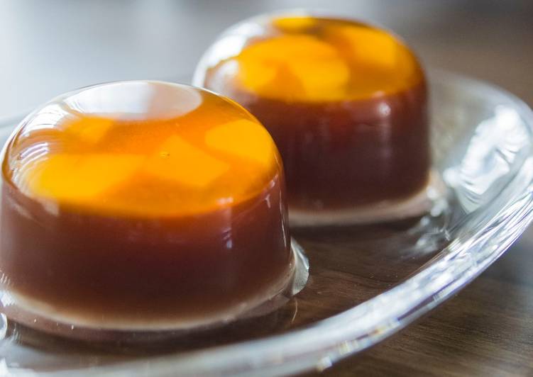 Step-by-Step Guide to Prepare Favorite Caramel &#39;&#39;MIZU-YOKAN&#39;&#39;(Smooth and Sweet azuki Bean Jelly / Red Bean Jelly) ★Recipe video★