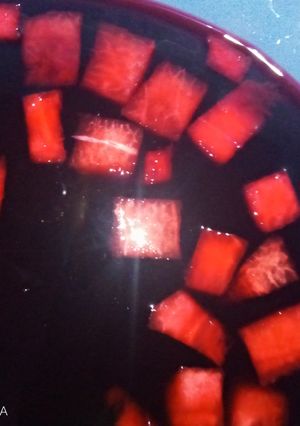 A picture of Fruity zobo.