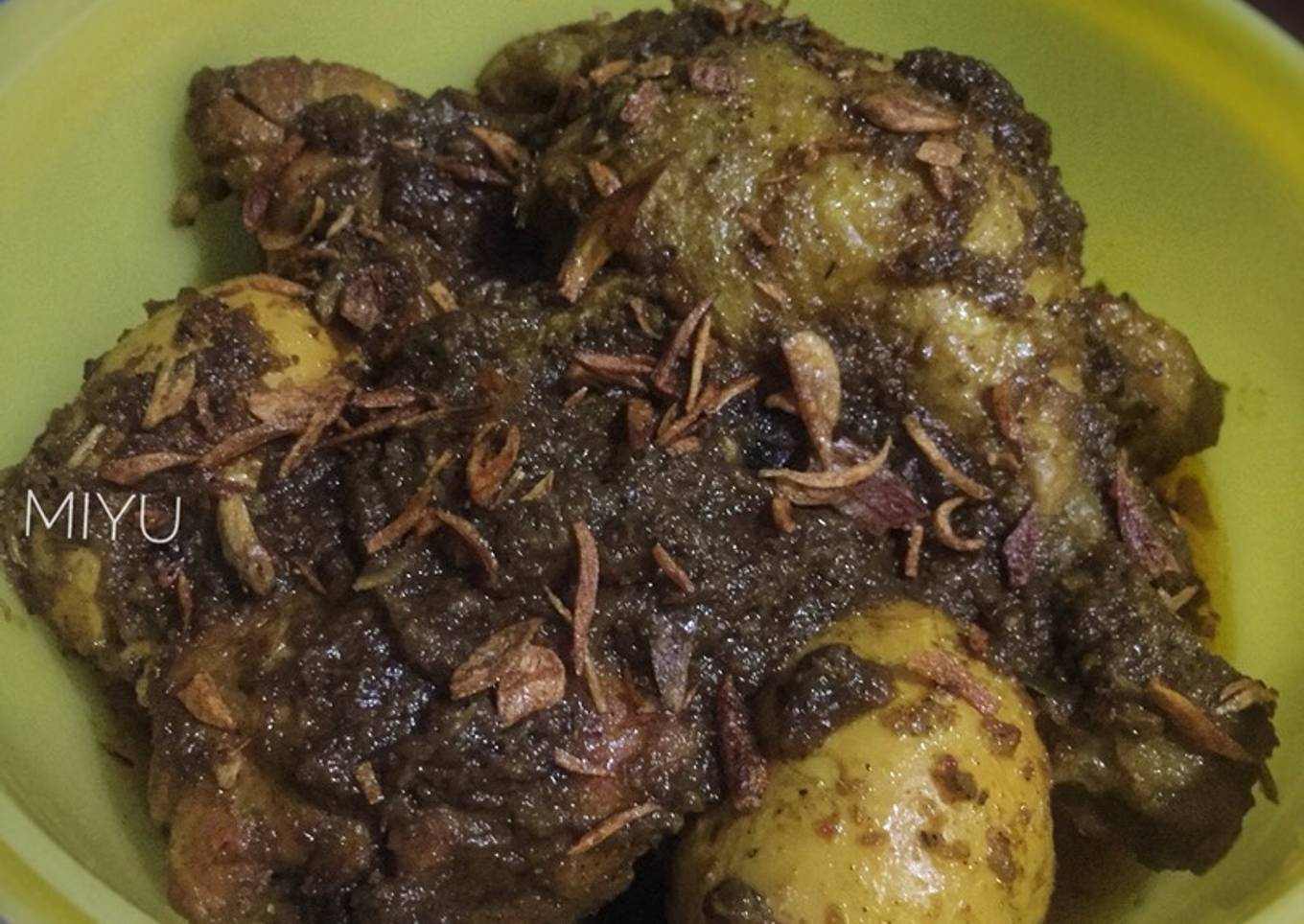 Rendang Ayam dan Telur