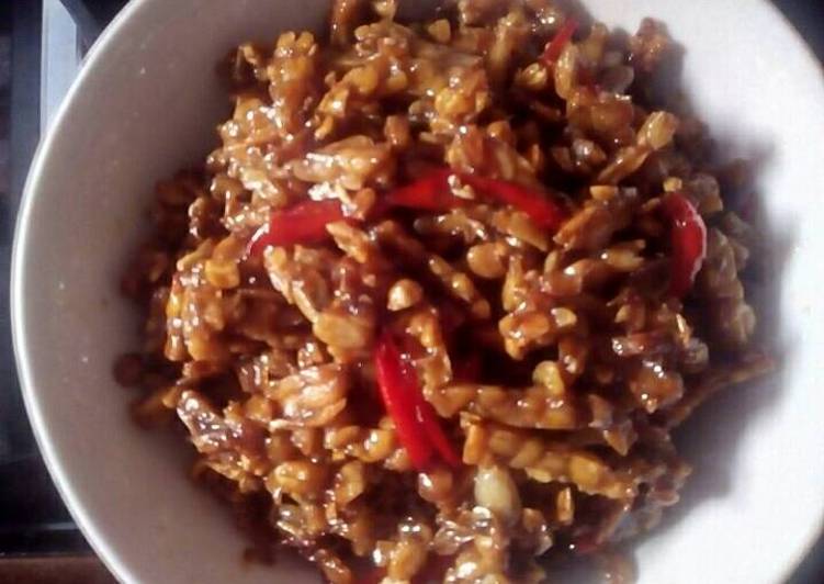 Langkah Mudah untuk Menyiapkan Kering tempe pedas manis Anti Gagal