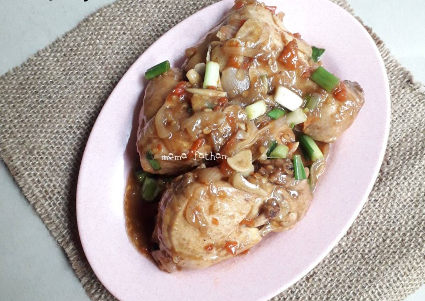 Ayam pedas saus tiram