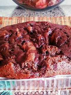 Una foto de Torta tipo brownie