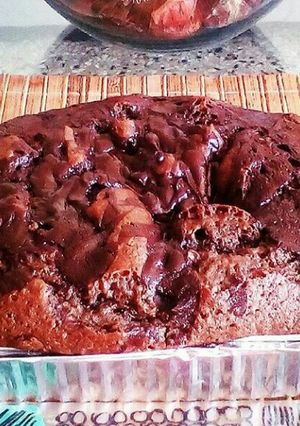 Una foto de Torta tipo brownie