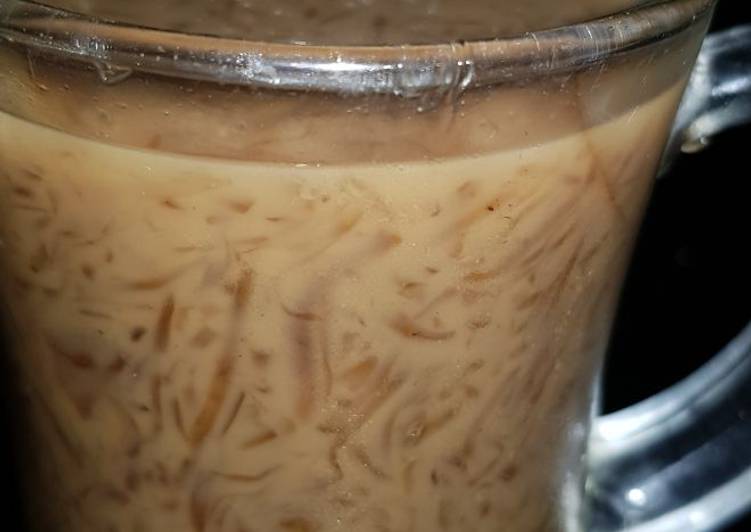 ES Cincau Hitam Syrup Moka ala Ummu Rasya