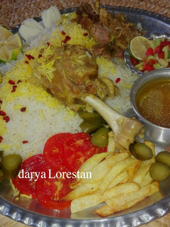 عکسی از دستور چلو گوشت مجلسی