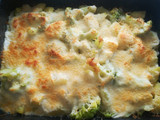 Coliflor con patata gratinada