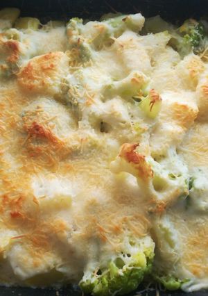 Una foto de Coliflor con patata gratinada