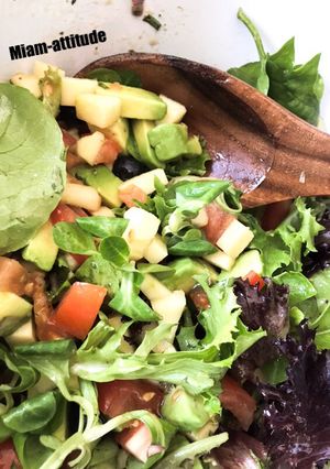 Une photo de Salade fraîcheur.... ou je fais un malheur !!!!#fromage #brigadesaucechocolat