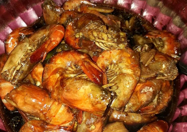 Resep Udang segar masak kecap, Sempurna