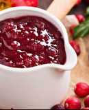 Salsa de Arándanos para Receta de Pavo Horneado de Thanksgiving