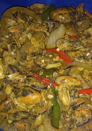 Foto resep Kerang ijau tumis bawang Bombay..