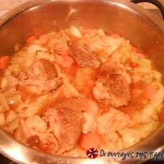 A picture of Granny’s cabbage with pork meat.