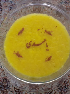 عکسی از دستور شله زرد