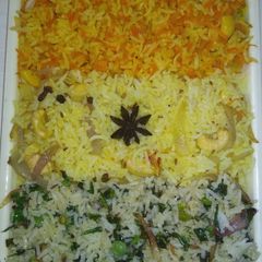 A picture of Tri colour Rice.