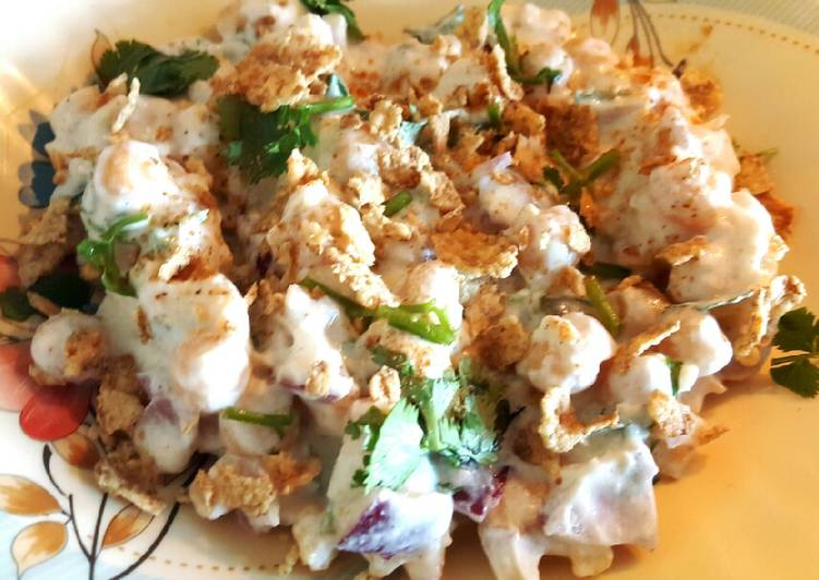 How to Make Favorite Yogurt chickpea salad with herbs n spice 😊