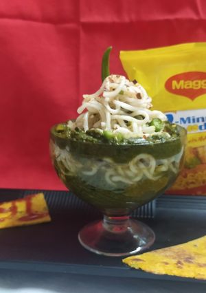 A picture of Mustard Green Maggi.
