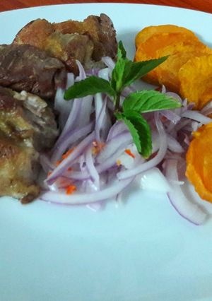 Una foto de Chicharrón de chancho (cerdo)