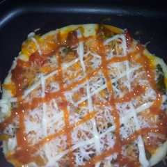 รูปของ Pizza crispy teflon😘