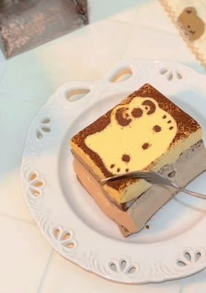 Foto resep Chocolate & Matcha Tiramisu Sodok🍵🍫