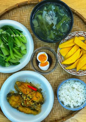 Hình của món Mâm Cơm Chiều Đơn Giản.