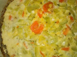 Una foto de Tortilla de zapallitos zucchinis (al horno)