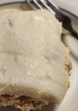 A picture of No Bake Lemon Eclair Cake.