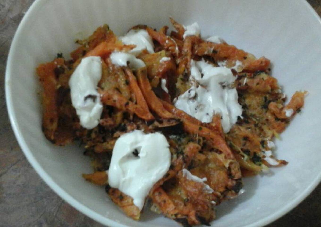 Batata mameya al horno en lascas