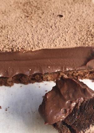 Una foto de Marquise de chocolate